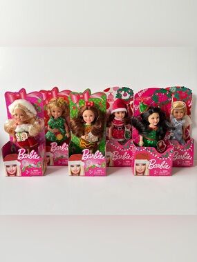 NIB Barbie Chelsea Christmas Dolls - Target Exclusive
